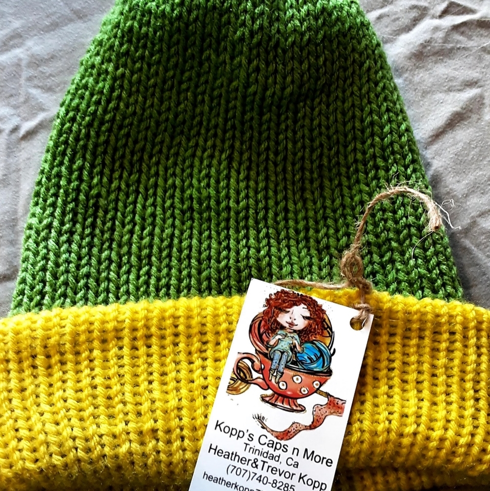 Handmade loom machine beanie